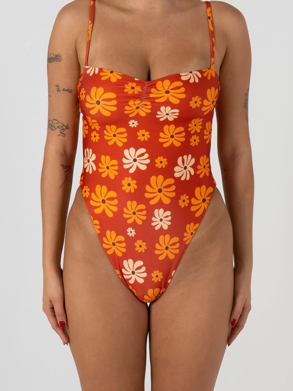 NWT inner relm kindness one piece in red flower